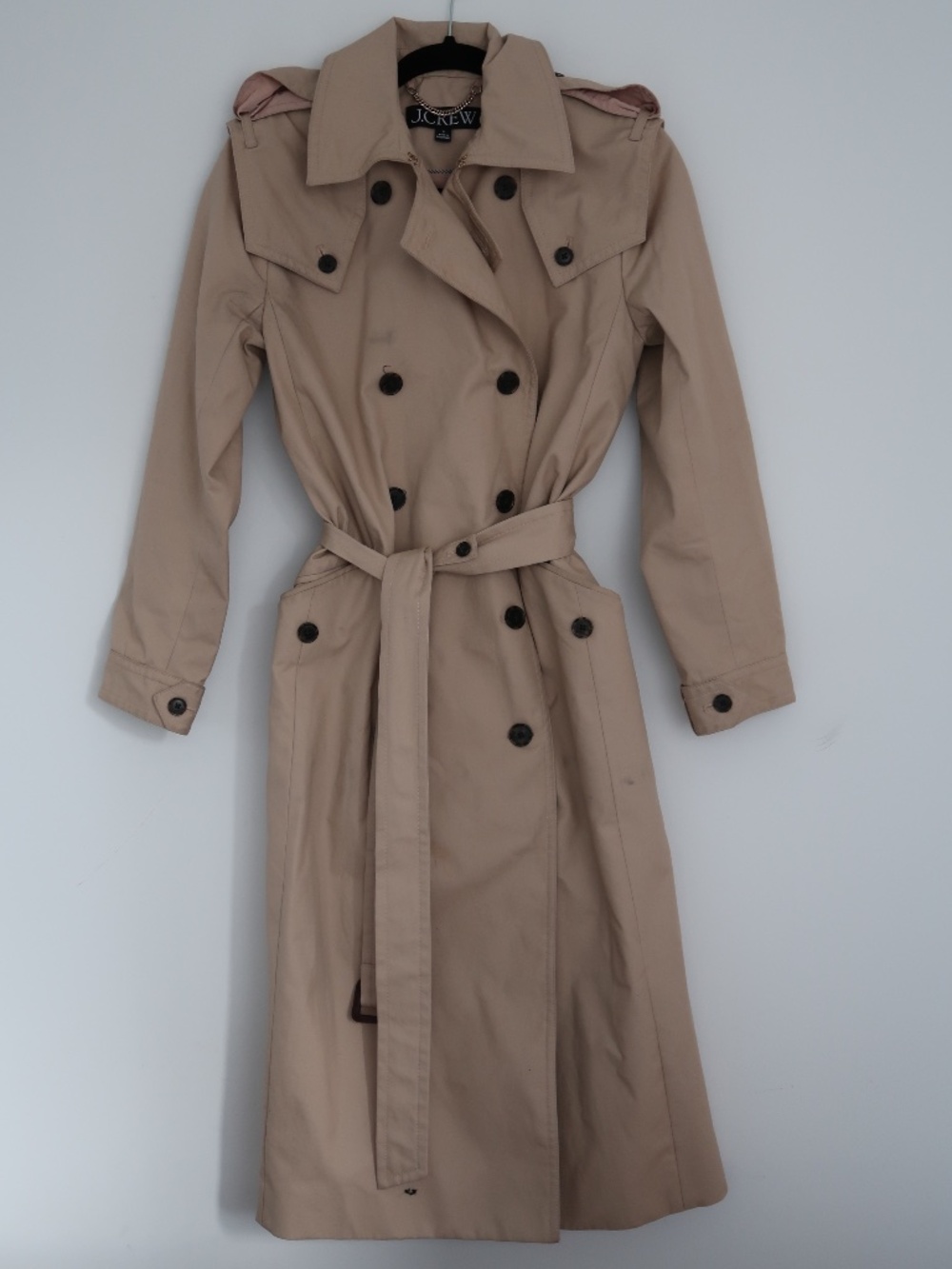 J. Crew Double Breasted Trench Coat